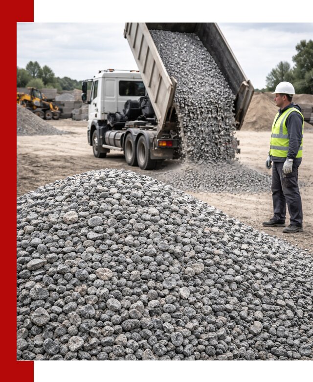 Доставка и продажа гранитного щебня фракции 5-20 в Дзержинске