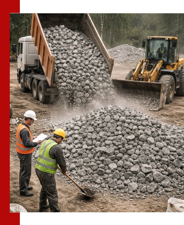 Гранитный щебень фракция 70-150 доставка в Дзержинске