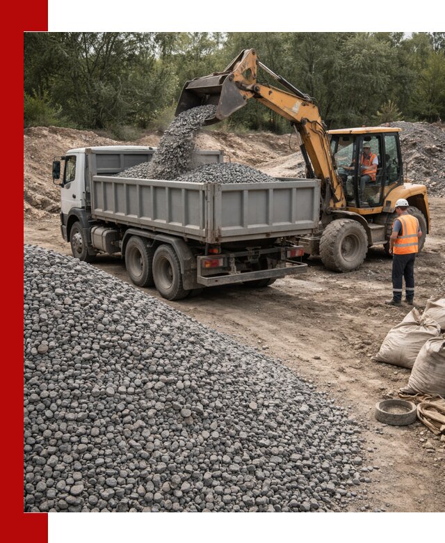 Доставка гравийного щебня в Дзержинске оптом и в розницу