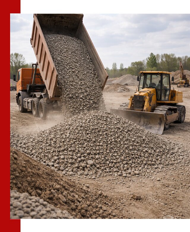 Доставка гравийного щебня фракции 40-70 в Дзержинске
