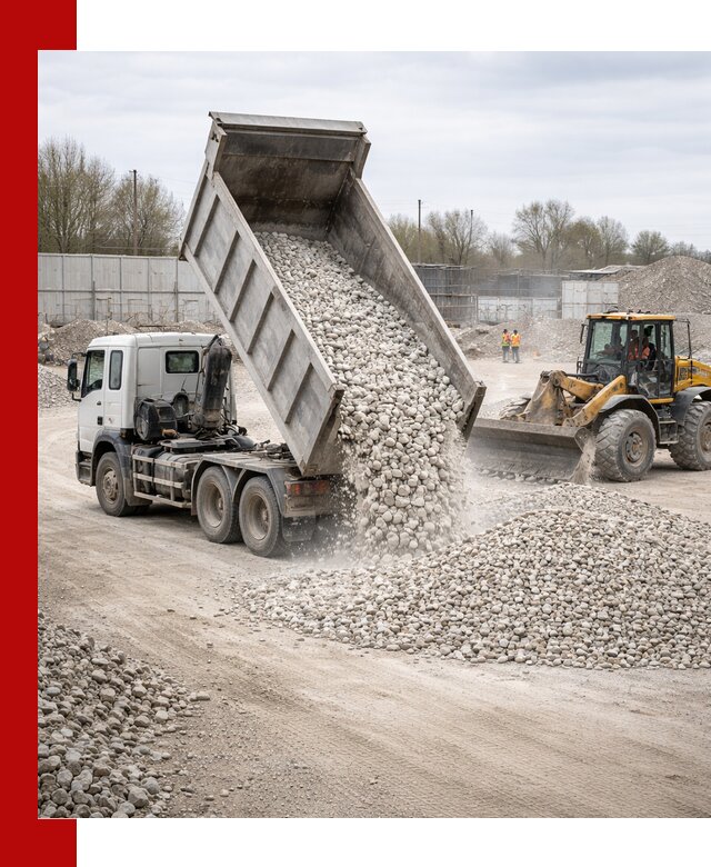 Доставка и продажа известнякового щебня в Дзержинске