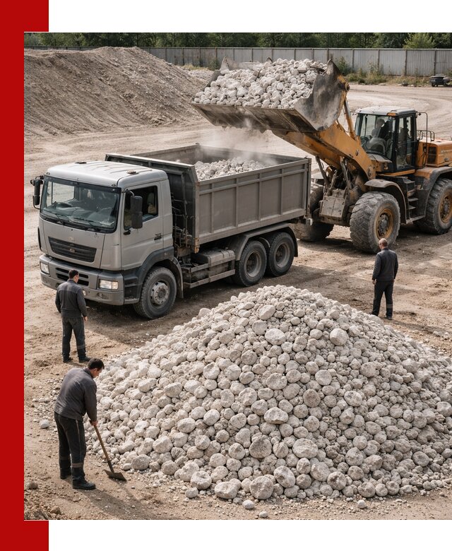 Известняковый щебень фракция 70–150 с доставкой в Дзержинске