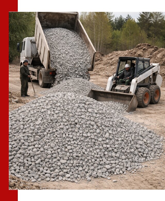 Доставка доломитового щебня в Дзержинске напрямую от карьера