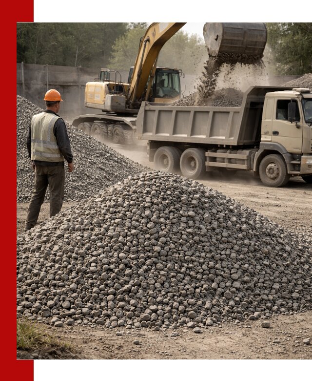 Шлаковый щебень фракция 5-20 с доставкой в Дзержинске