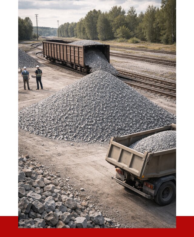Железнодорожный щебень 20-60 в Дзержинске от 1728 р. | ПРОНЕРУДДзр