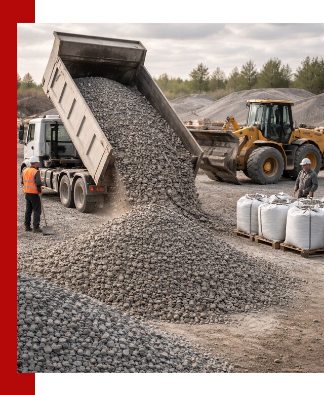 Бетонный щебень фракция 5–20 с доставкой в Дзержинске