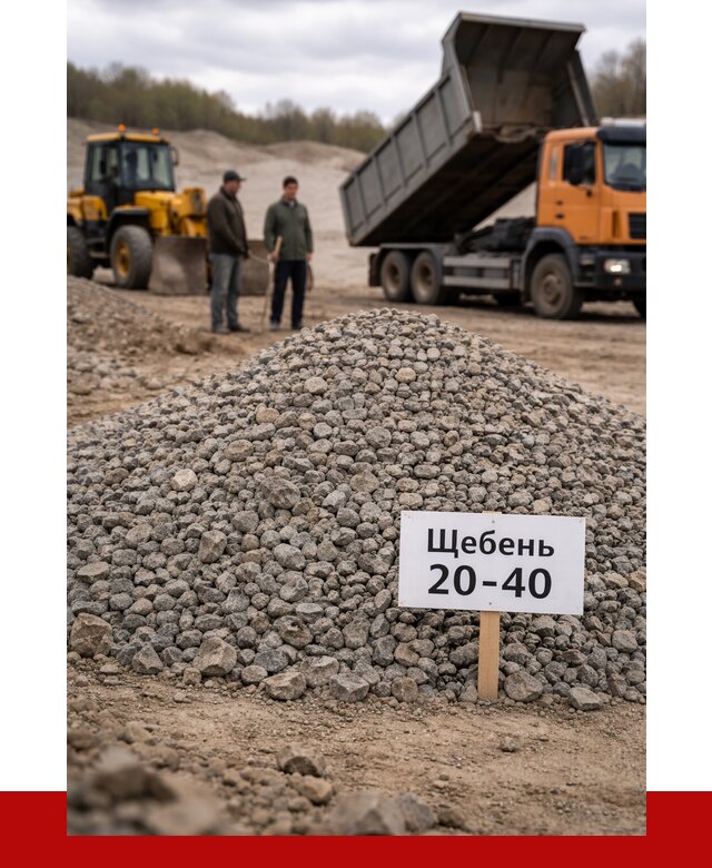 Бетонный щебень фракция 20-40 в Дзержинске от 2491 р. | ПРОНЕРУДДзр