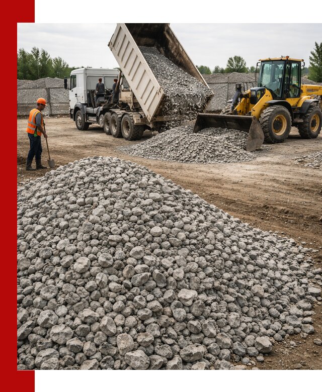 Доставка бетонного щебня фракции 40-70 в Дзержинске