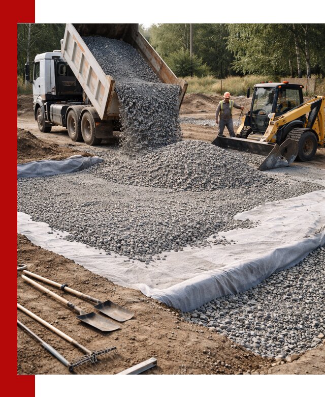 Щебень для фундамента с доставкой в Дзержинске