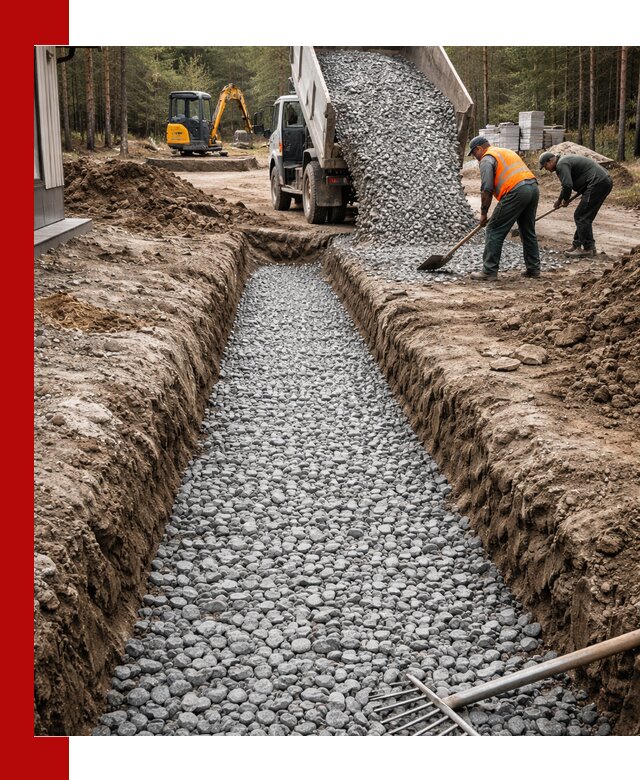 Щебень для дренажа с доставкой в Дзержинске высокого качества