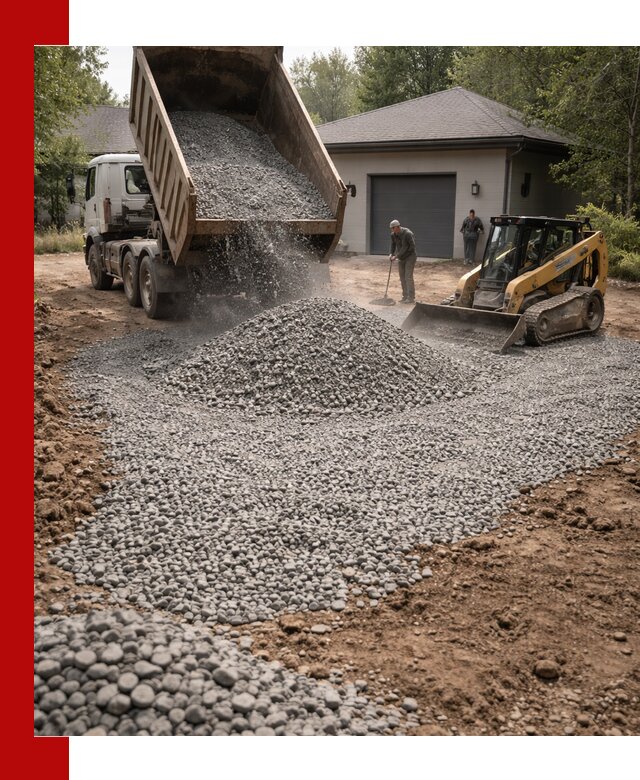 Щебень для парковки в Дзержинске: доставка и укладка качественного материала