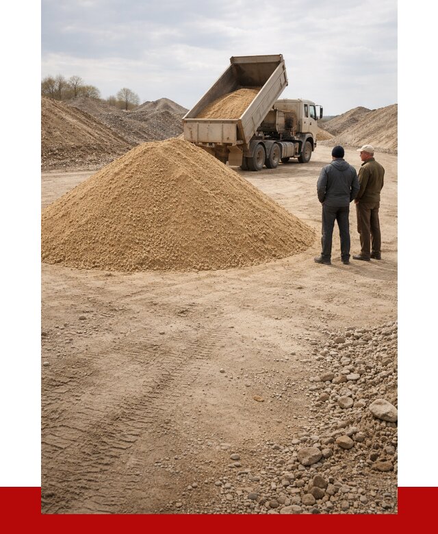 Карьерный песок крупнозернистый в Дзержинске от 8642 р | ПРОНЕРУДДзр