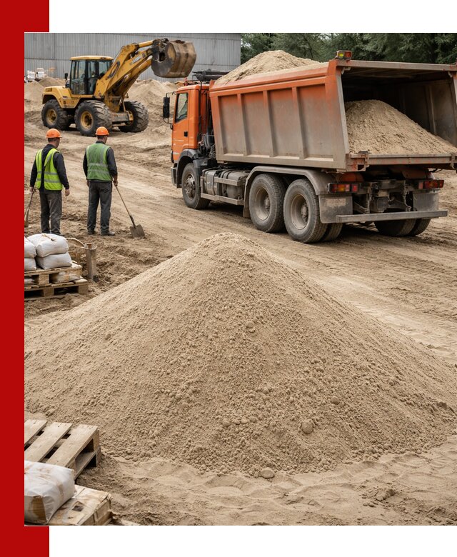 Доставка и продажа мытого речного песка в Дзержинске
