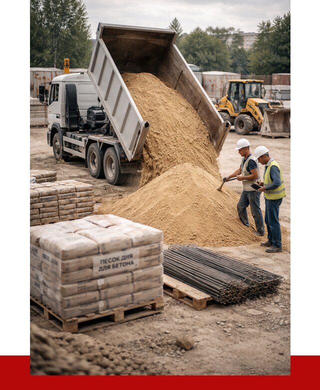 Песок для бетона в Дзержинске от 2542 р. с доставкой, ПРОНЕРУДДзр