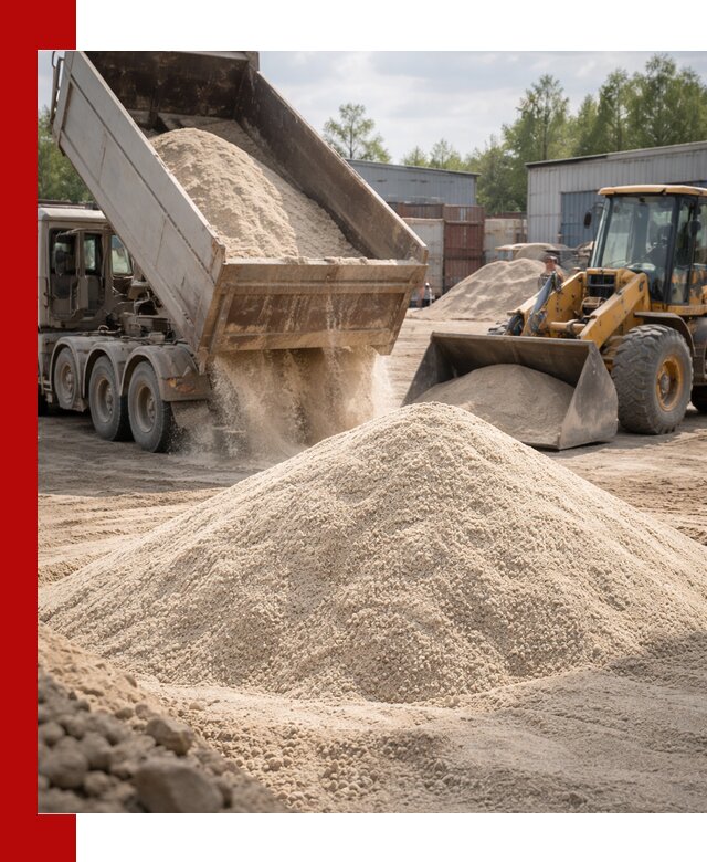 Кварцевый песок с доставкой в Дзержинске для строительных работ