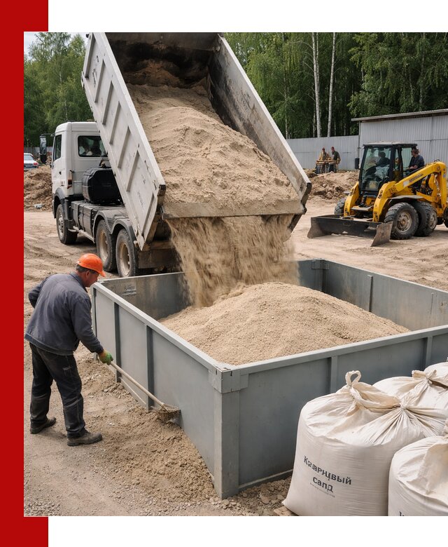 Кварцевый песок для фильтра в Дзержинске — доставка и качество