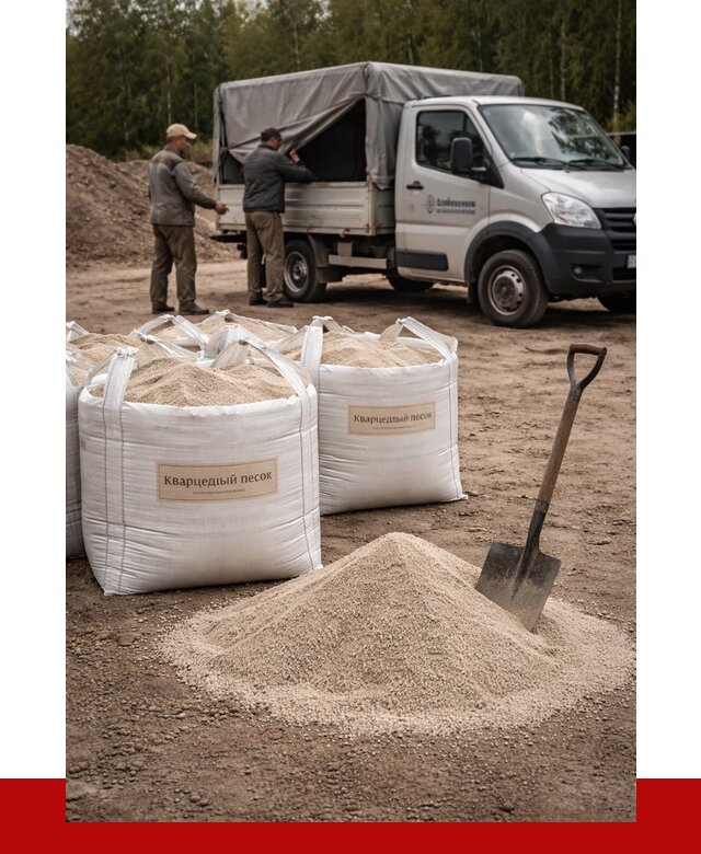 Кварцевый песок для пескоструя в Дзержинске от 4575 р. | ПРОНЕРУДДзр