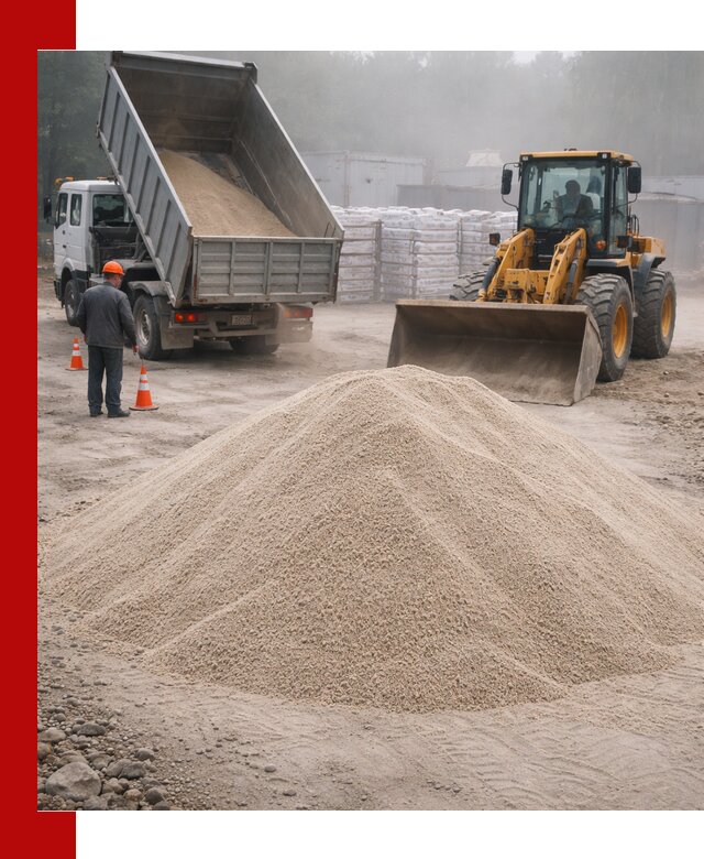 Кварцевый песок фракция 0–8 для стройработ в Дзержинске