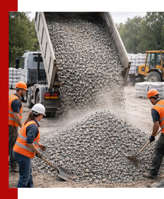Доставка гравия и камня в Дзержинске оптом и в розницу