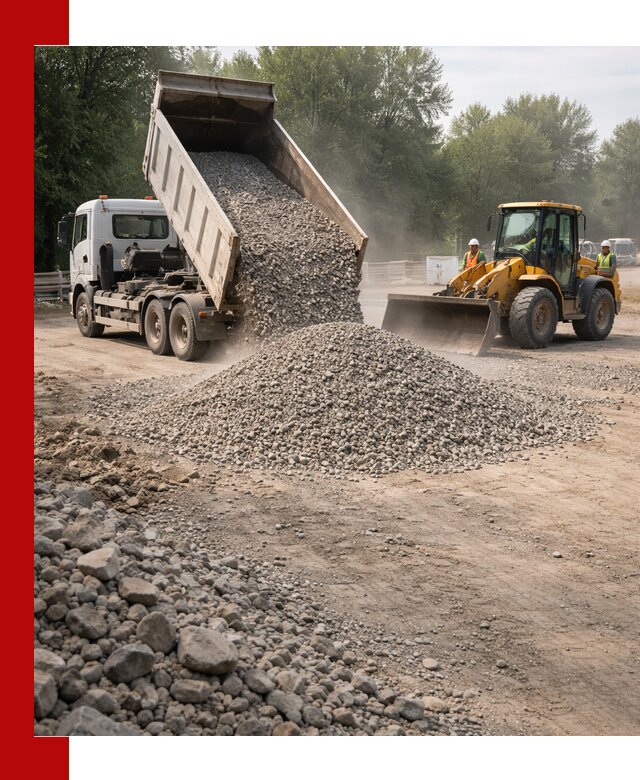 Гравий фракция 5–20 доставка в Дзержинске оптом и в розницу