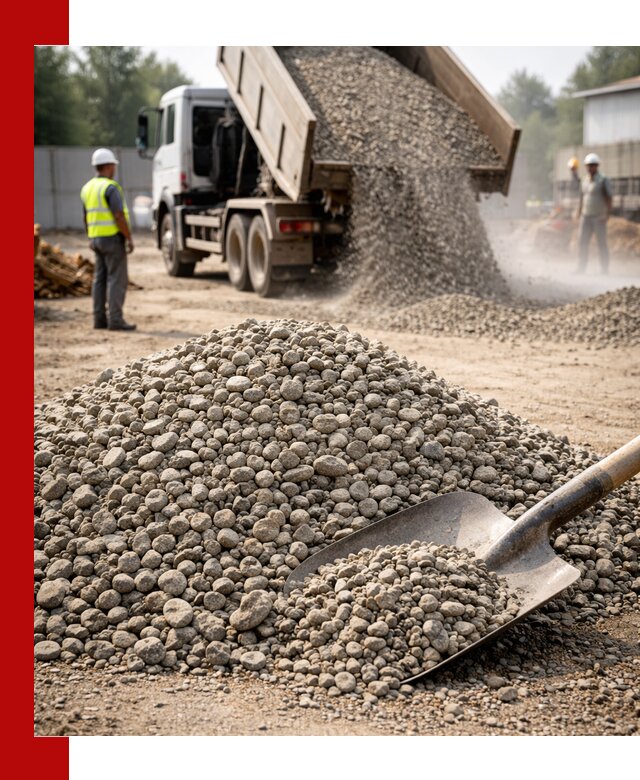 Доставка гравия фракции 20-40 в Дзержинске с самосвалами