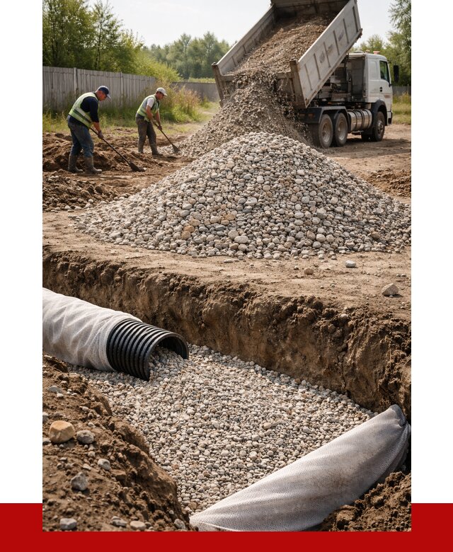 Гравий для дренажа в Дзержинске от 2237 р., доставка ПРОНЕРУДДзр