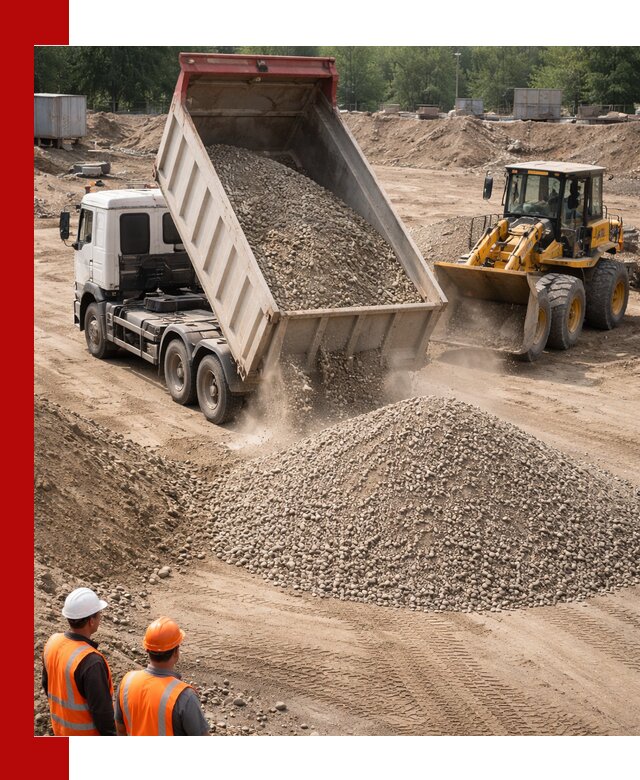 Щебень с песком (ЩГПС С2) с доставкой в Дзержинске