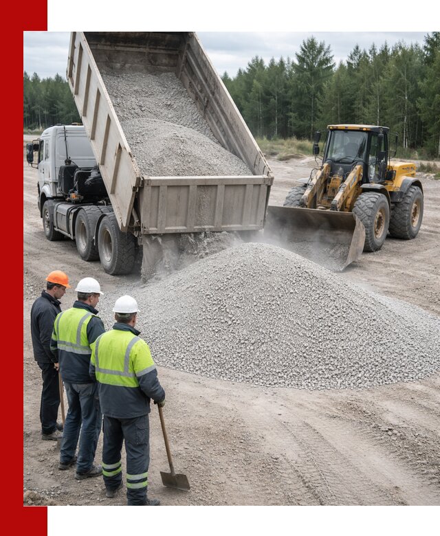 Известняковый отсев 0-5 доставка в Дзержинске быстро и выгодно