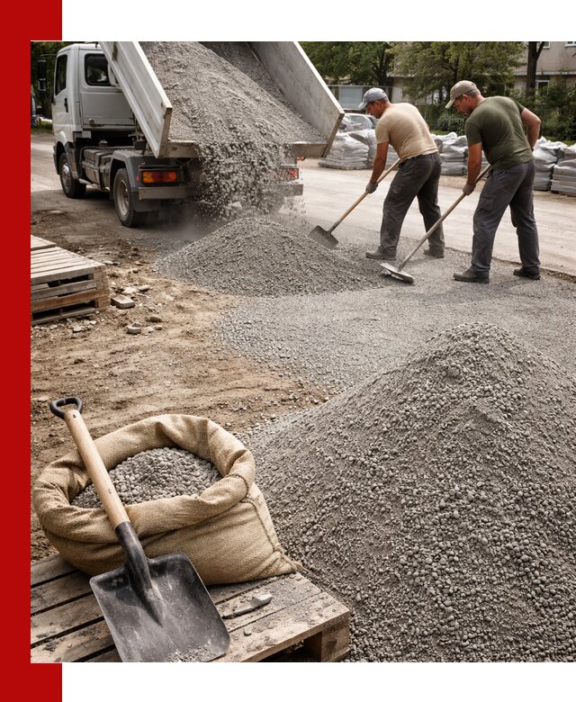 Отсев для тротуарной плитки в Дзержинске — доставка и укладка