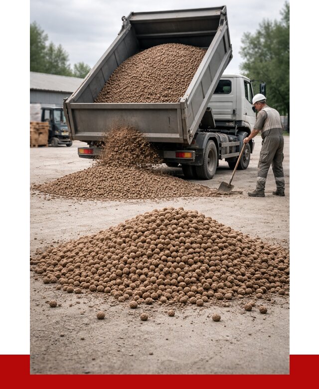 Керамзит с доставкой в Дзержинске от 4270 р. за м3 | ПРОНЕРУДДзр