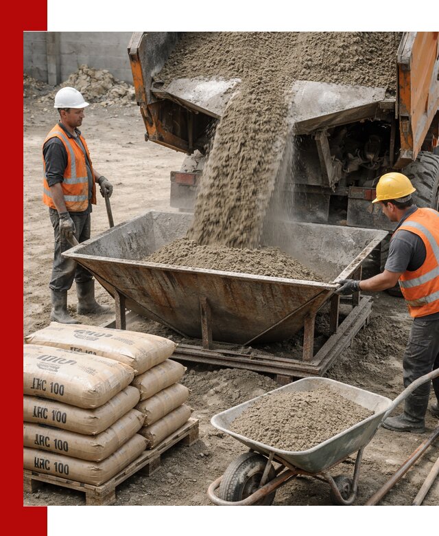 Доставка цементно-песчаной смеси М100 в Дзержинске