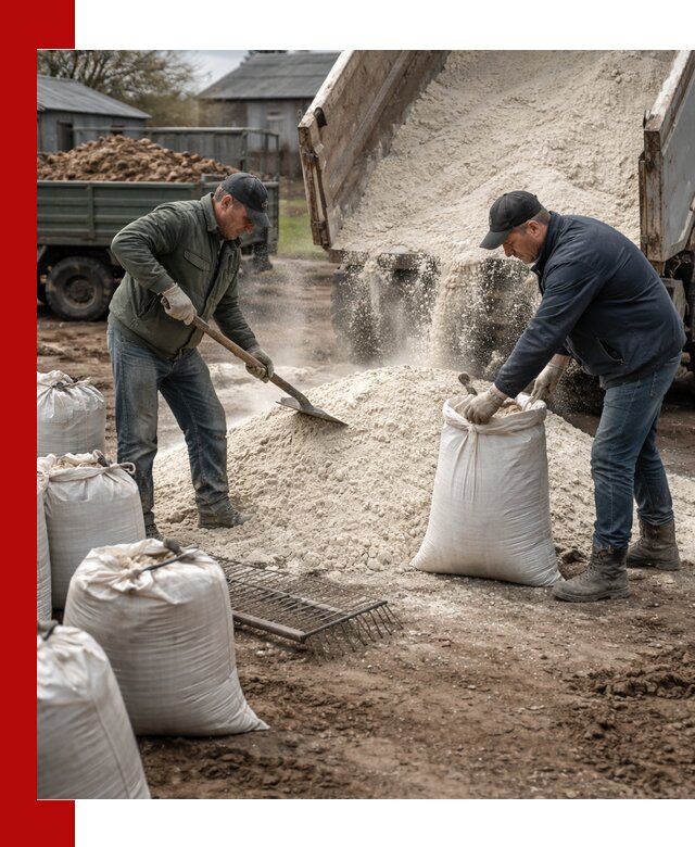 Доставка извести пушонки в Дзержинске оптом и мелким оптом