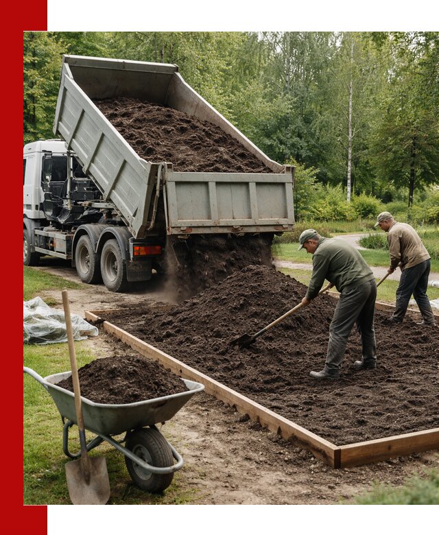 Доставка грунта для озеленения и благоустройства в Дзержинске