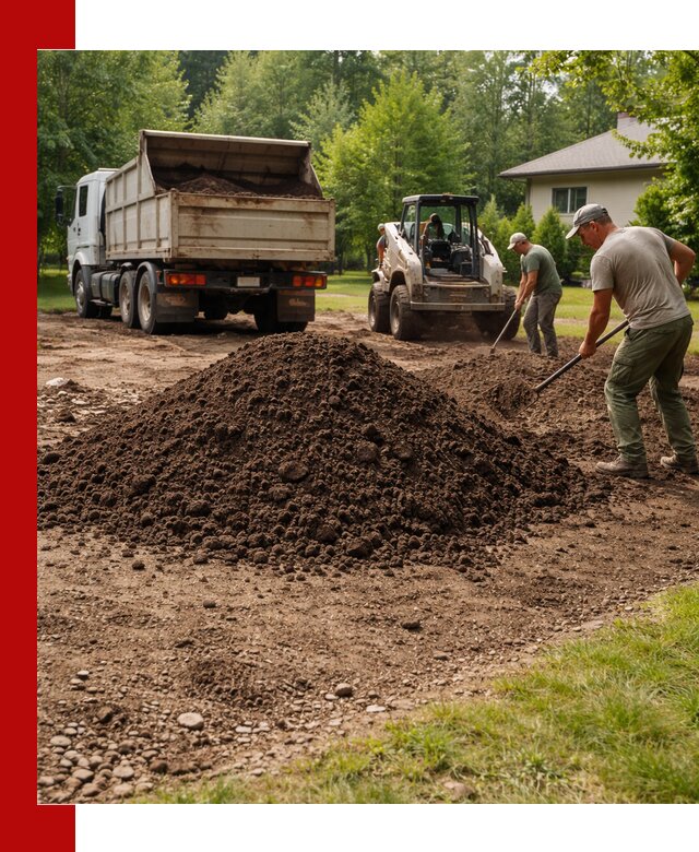 Доставка и укладка грунта для газона в Дзержинске