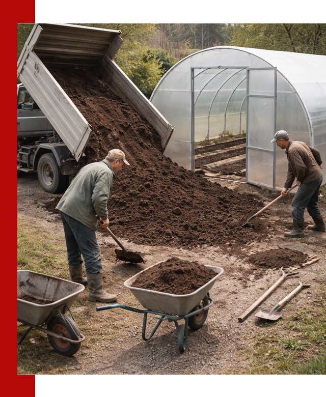 Грунт для теплицы с доставкой в Дзержинске — плодородный субстрат под растения