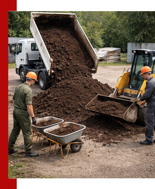 Доставка торфо-земляной смеси в Дзержинске для огорода и ландшафта