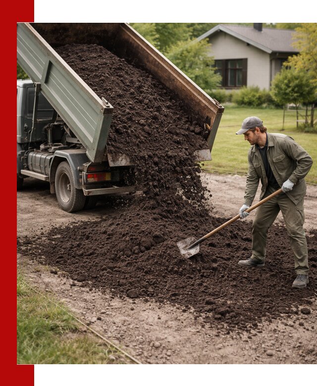 Чернозем для газона с доставкой в Дзержинске быстро и качественно