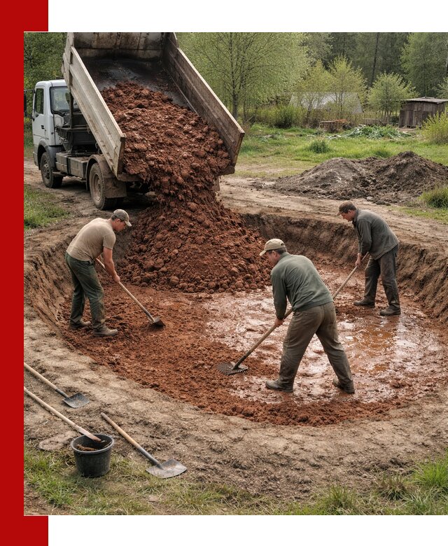 Купить качественную глину для пруда в Дзержинске