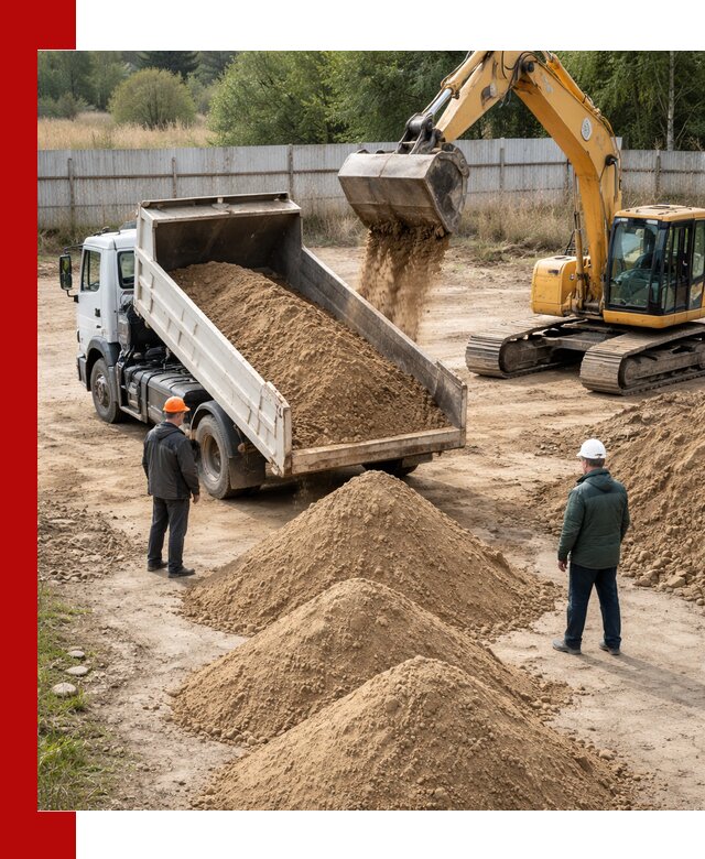 Доставка супеси вагонными и автопартиями в Дзержинске