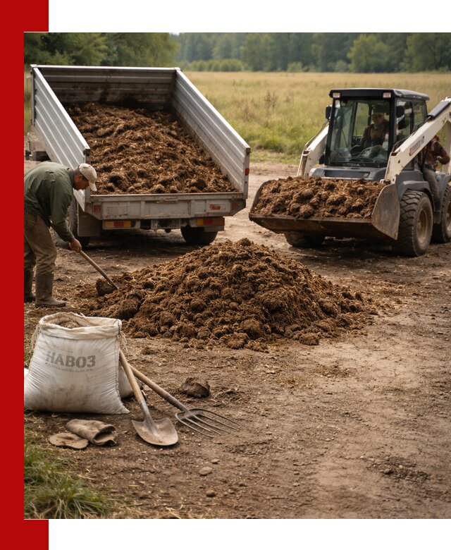Доставка конского навоза в Дзержинске с разгрузкой и доставкой на объект