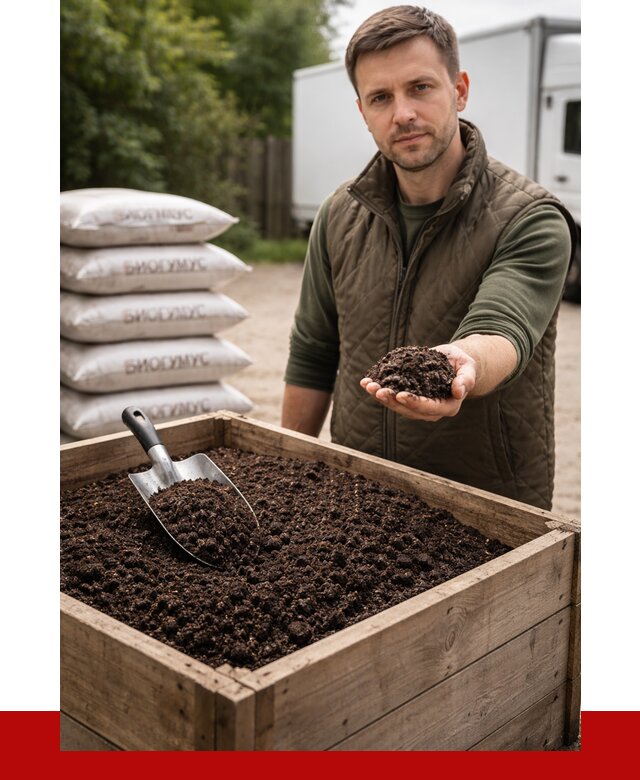 Купить биогумус в Дзержинске с доставкой от 8642 р. за куб | ПРОНЕРУДДзр