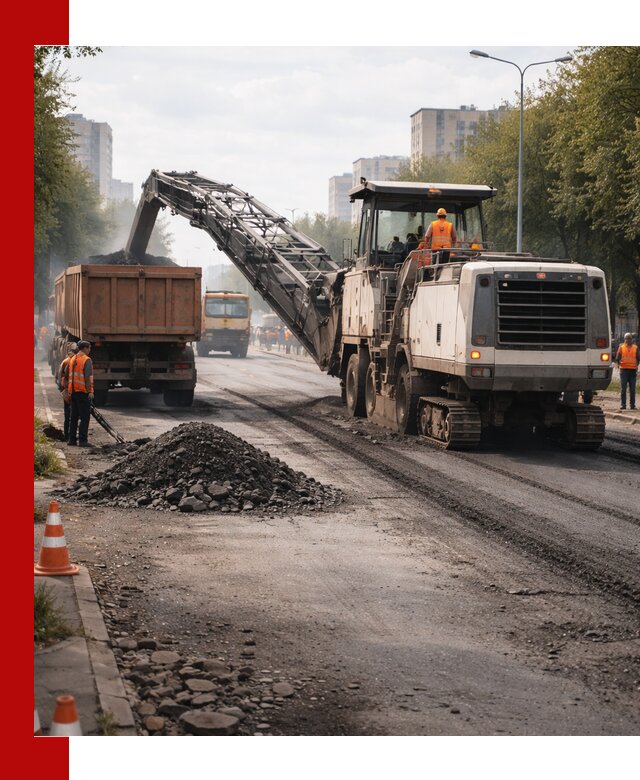 Фрезерованный асфальт в Дзержинске — удаление и вывоз старого покрытия