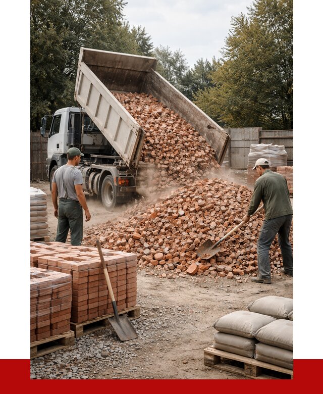 Бой кирпича в Дзержинске с доставкой от 4270 руб/куб | ПРОНЕРУДДзр