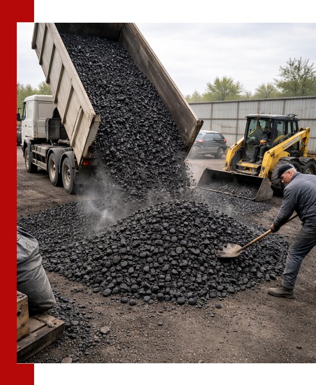 Доставка угля орех в Дзержинске оптом и в розницу