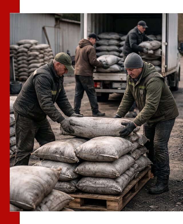 Доставка угля в мешках по выгодным ценам в Дзержинске