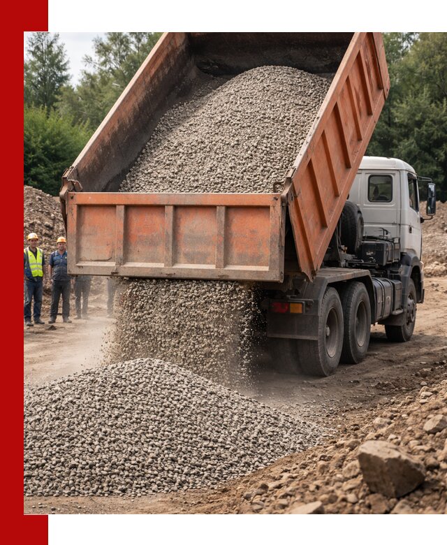 Доставка сыпучих материалов самосвалом в Дзержинске быстро и надежно