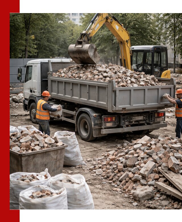 Вывоз строительного мусора в Дзержинске с самосвалами и контейнерами