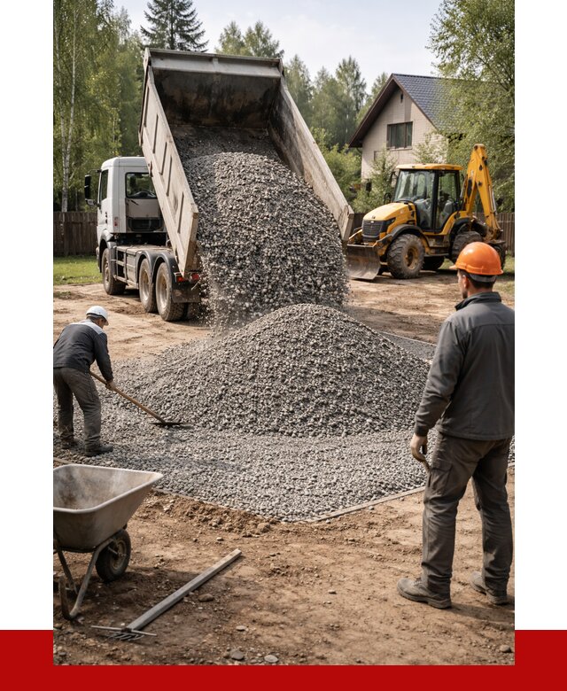 Отсыпка участка щебнем в Дзержинске от 6609 р. ПРОНЕРУДДзр