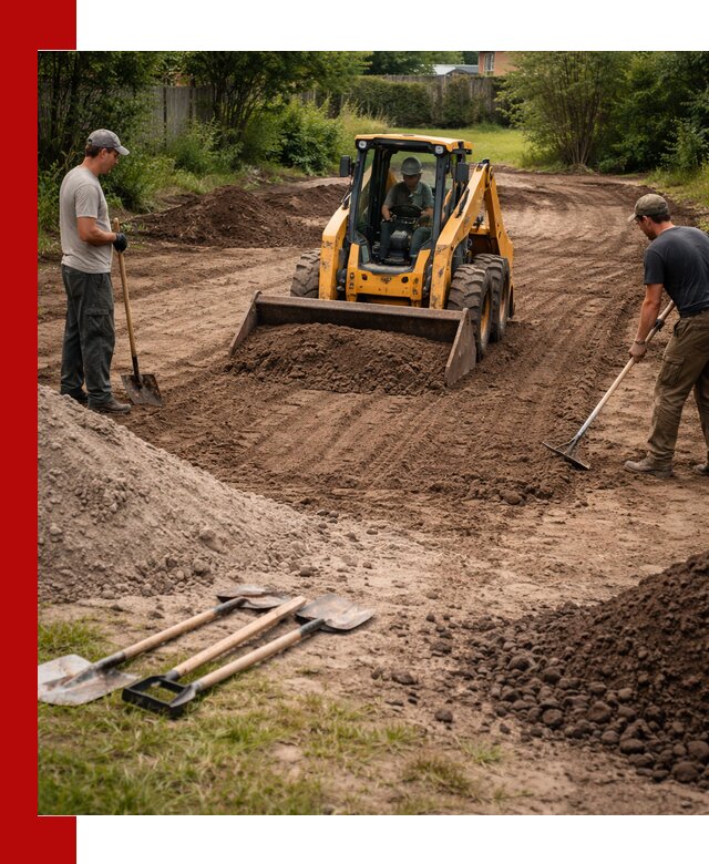 Планировка участка грунтом с вывозом и доставкой в Дзержинске