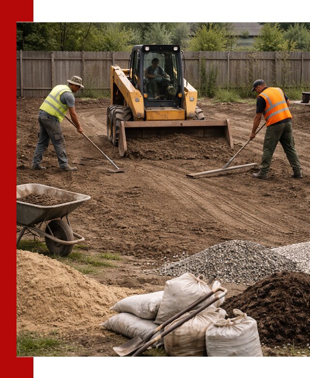 Выравнивание участка под строительство и благоустройство в Дзержинске